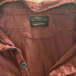 All Saints Short Sleeve Polo Size Medium